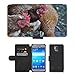 Produktbild PU LEDER LEATHER FLIP CASE COVER HÜLLE ETUI TASCHE SCHALE // M00135047 Hens Domestic Birds Legehennen // Samsung Galaxy S5 S V SV i9600 (Not Fits S5 ACTIVE)