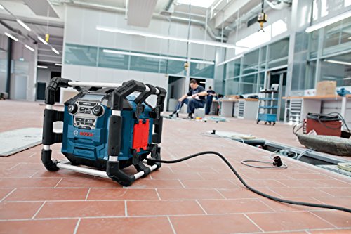 Bosch Professional GML 20 Akku-Baustellenradio, 20 Watt Nennleistung, USB, SD, 2x Aux-In, Aux-Out, 12 V Steckdose - 2