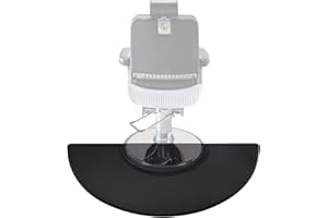 JAYEUW Salon Bodenmatte Anti-Ermüdung Barber Shop Stuhl Matte für Stuhl Basis Friseur Schönheit Boden Matten Büro Komfort Bodenmatte 3ft x 5ft(Semi-Circle)
