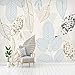 Produktbild Hwhz Benutzerdefinierte Wandbild Papier 3D Nordischen Vintage Handgemalte Blätter Abstrakte Wand Wohnzimmer Schlafzimmer Tv Hintergrund  -350X655Cm