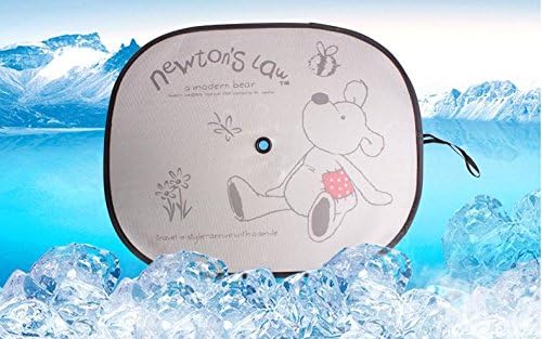 THE EASY RYDER Car Window Sun Shades Large Sunshade Visor Set for Babies &amp; Kids premium bear design auto side window sunshade Block 98% Of UV Heat Rays Glare In Cars(2 Pack)