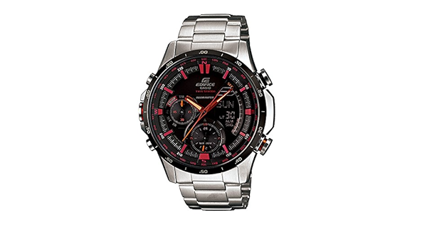 Casio Edifice Men's Black Dial Stainless Steel Band Watch - ERA-300DB-1A :  Amazon.co.uk: Watches