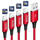 cable auxiliar iphone 7 plus ✅【Paquete de Yosou】Cables cargador phone 4 Pack (0.3m 1m 2m 3m), más opciones de longitud, más cables de usb respaldo para diferentes ocasiones.