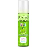 REVLON PROFESSIONAL EQUAVE KIDS Green Apple, Conditioner Spray, Detangling Hair for Children Without Rinse, Facilitates Styli