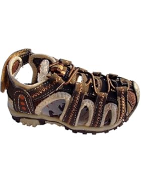 Kinder Trekking Sandalen mit Lederinnensohle, Gr.25-30, braun