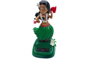 URFEDA Danseuse Hawaienne Voiture Qui Bouge, Figurine Solaire Dansante pour Voiture, Hawaienne Fille Danseuse de Hula, Hawaienne Solaire Danse Jouets, Ornement de Tableau de Bord pour Voitures
