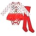 Disney Kids 2pc Tutu Set Baby Girls Long Sleeve Dress And Leggings Minnie 0-3 Mnth