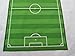 FunkyBuys® Kids Childrens FOOTBALL FIELD (80 x 120cm) Rug Mat Modern Design Play Mat Nursery Rugs Non Slip - 3 Sizes Best Price
