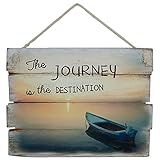 Wandschild Journey is the Destination Holzschild Schild Bild...