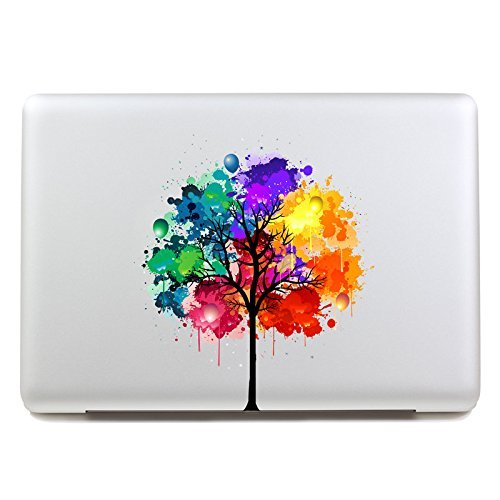 Vati Blätter Removable Bunte Baum Beste Vinyl Aufkleber Aufkleber Skin Art perfekt für Apple Macbook Pro Air Mac 13 "Zoll / Unibody 13 Zoll-Laptop