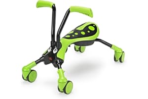 Scramblebug 4-Wheel Balance Bike For 1-3 Year Old Kids, Fold and Go, Hornet, Foot-to-Floor Ride-On That Develops Your Toddler’s Balance and Motor Skills, 360 Wheels for No Surface Scratches