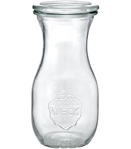 Vasetti Weck In Vetro Da 290 Ml - 6 Pezzi Con Coperchio, Gomma E Mollette, Per Conserve E Dispensa - Foto 4
