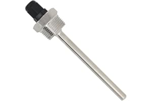 OTOMATICO 3/4 pollice - pozzetto per sonda acciaio inossidabile 304 immersione di 30mm 50mm 100mm 200mm 300mm 400mm 500mm - thermowell thermopocket per sensore termocoppia termopar birra fatta in casa (100mm)