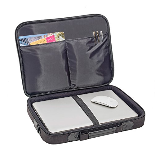 Silmo Laptop Tasche mit stabilem Schutzrahmen 15,6 Zoll (39,6cm) schwarz - 2