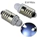Produktbild ruiandsion E10 Schraube Boden llb987 MES Mini LED SMD Weiß Instrument Taschenlampe Arbeiten Vintage klassische Torchlight Laterne Taschenlampe Moped Leuchtmittel 3 V positive Ground/positiv Earth * 10