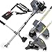 Produktbild BITUXX® 2in1 Benzin Freischneider Rasentrimmer Benzin Motorsense Handrasenmäher Trimmer inkl Schultergurt Fadenspule und 3-Zahnmesser