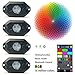 Produktbild Kail 9 W 4 Pods Multicolor Neon LED-Licht-Kit RGB LED Rock Leuchten mit Bluetooth Controller Timing Funktion Musik Modus