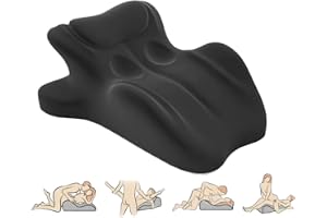 Minnesskum intimitet kilkudde för förbättrad komfort och anslutning – ergonomisk design med rygg- och benstöd, lätt att rengöra skydd