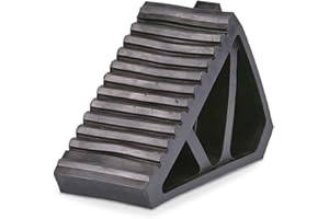 ‎BETRIEBSAUSSTATTUNG24 Betriebsausstattung24 Gummi- Unterlegkeil - Maße (LxHxB): 28,2 x 17,4 x 11,5 - Farbe: Schwarz - Hemmschuh - Wetterbeständig - Verstärktes Gummi