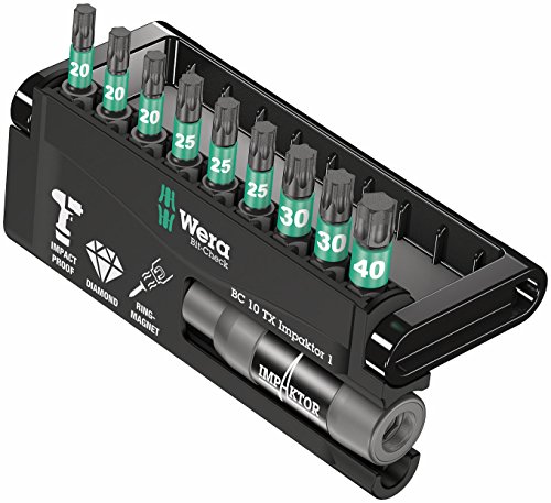 Wera Bit-Sortiment, Bit-Check 10 TX Impaktor 1, 10-teilig, 05057688001