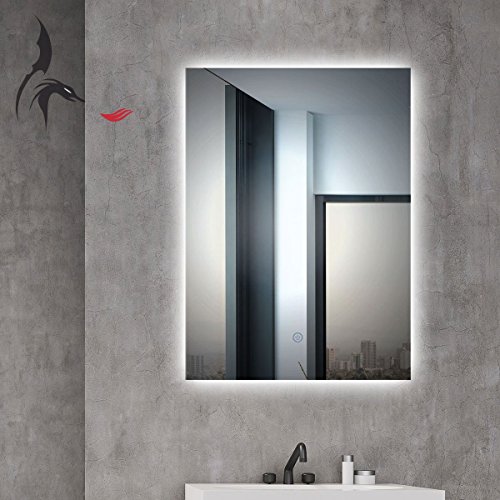 Badspiegel mit Beleuchtung, Aachen 50x70cm, LED Badspiegel, Energieklasse A+ - 3