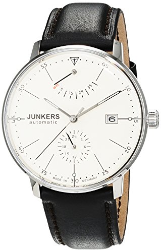 Junkers Herren-Armbanduhr XL Bauhaus Analog Automatik Leder 60605 Junkers Herren-Armbanduhr XL Bauhaus Analog Automatik Leder 60605