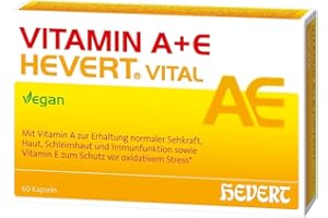 Vitamin A+E Hevert Vital für Augen, Haut und Immunsystem, 60 St. Kapseln