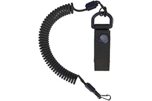 EdcX Paracord Nylon Tactical Lanyard, spiral cable, elastic key pendant made of Paracord, 4 types of fastening to choose from