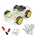 Price comparison product image 4-wheel Robot Smart Car Chassis Kits car with Speed Encoder for Arduino