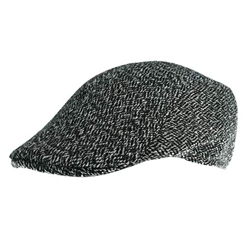 WESTEND Gorra de Hiedra Hombre, Color Blanco y Negro Gris Negro (S/M