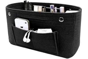 QINERSAW Sac à Main Organiseur 25 * 15 * 10cm Rangement Femme, en Tissu pour Cosmétiques Clés