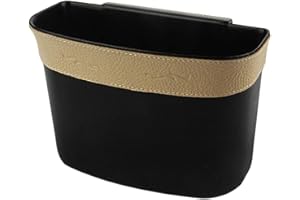 ‎MORECHIOCE Auto Mülleimer Rücksitz,MoreChioce Faltbar Auto Rücksitz Organizer Auto Müllsack KFZ Abfalleimer Aufbewahrungstasche Wasserdichten Aufbewahrung Hängender Taschen,Beige