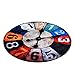 Produktbild BESTHOO Teppich Kreative Retro Wanduhr Runder Teppich, Schlafzimmer Wohnzimmer Zimmer Teppich Computer Schreibtisch Stuhl Pad (größe : 80cm in Diameter) (Color : -, Size : -)