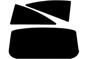 PSSC WINDOW FILM PSSC Pre Cut Rear Car Window Films for Vauxhall Corsa 3 Door 2007-2013 5% Very Dark Limo Tint