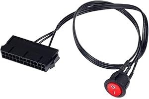 GAOHOU BAQI 24-Pin ATX PSU Alimentation Testeur de démarrage Commutateur on/Off