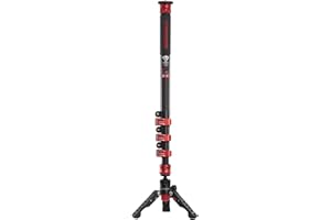 IFOOTAGE Cobra 2 statyw jednonożny do aparatu połączony ze statywem stołowym i kijkami alpejskimi, włókno węglowe (180 cm)