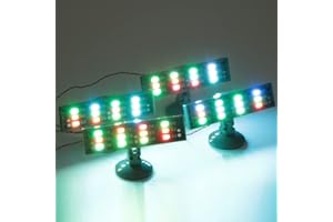 TEDDOO 4-Sätze von Baustein-Leuchten, LED-Licht-Kit, Suchscheinwerfer, geeignet für Baustein-Modelle, Konturleuchten, USB-Stecker (kompatibel mit Mainstream-Bausteinen) (Farbiges Lich)