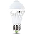 MSC 5 Watt 450 Lumen E27 Motion and Dusk Dawn PIR LED Light Bulb - Automatic Motion Sensor Activated - Warm White Light Bulb 3000k Energy Saving 5w - 50w Incandescent Equivalent (E27 Warm1)