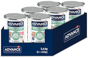 AFFINITY ADVANCE VETERINARY DIETS Advance Diets Comida Húmeda para Perros - Hypoallergenic con Cerdo - 6 latas x 400g