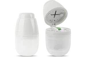 Dzmuero Taglia Pastiglie, Taglia Pillole di Precisione, Regolabile, Compatto e Portatile, 1 diviso in 2, 1 diviso in 4, Taglierino per Medicinali Multifunzionale, Scatola per Medicinali (grigio)