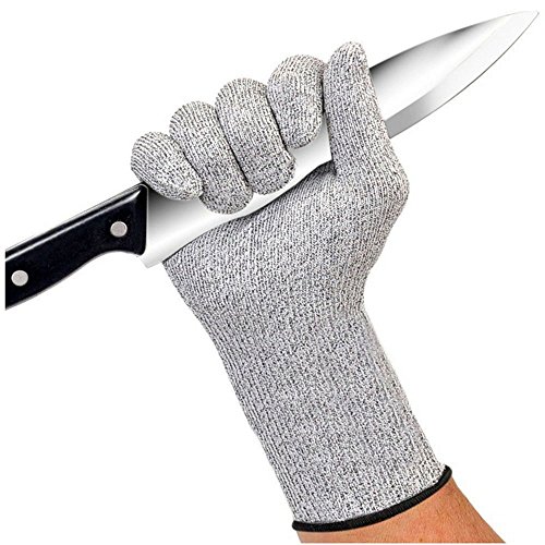 oumeiou Schnittfest Handschuhe Küche Arbeiten Sicherheit Handschuhe für hand Schutz und Arbeiten Level 5 - 2