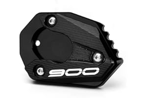 Modeer Compatible con Kawasaki Z900 2017-2022 Motocicleta CNC Soporte Extensión Placa Soporte Soporte Lateral Pad Z 900 Z900 Accesorios (Negro)