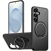 Rongep [Mag-Forge] Samsung Galaxy S25 i&ccedil;in Kılıf 360&deg; D&ouml;nebilen Standlı [MagSafe ile Uyumlu] S25 Koruyucu G&uuml;&ccedil;l&uuml; Manyetikli PC