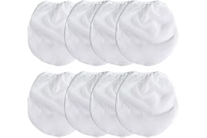 CLVPAI Sacs Filtrants Blancs en Maille Fine-Filtre de Peinture,Filtre à Peinture élastique,pour Peinture, hydroponie, Brassage de bière (Blanc (28 * 32cm))