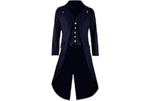 Golden service Herren Vintage Tailcoat Jacke Gothic Victorian Coat Uniform Halloween Kostüm