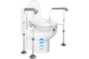 Eosprim Rialzo water wc per anziani，alzawater per protesi anca，wc per disabili，rialzo bidet per anziani，ausili per anziani，copriwater disabili ，tavoletta wc disabili，supporto wc per anziani