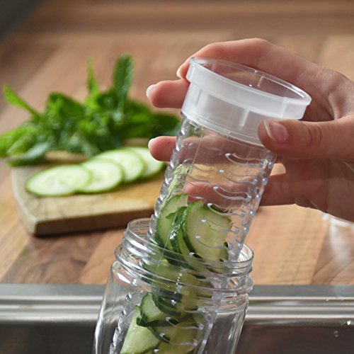 800ml Trinkflasche für Fruchtschorlen in den Farben Pink, Grün oder Transparent. Perfekte Sportflasche aus BPA-freiem Tritan. Super-einfacher und auslaufsicherer Trinkverschluss. Leicht zu reinigen. - 3