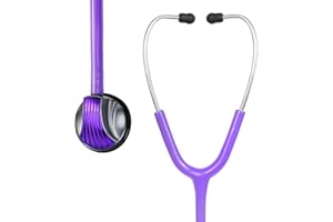 SCIAN Stethoscope - Single Head Cardiology Stethoscopes for Nurses, Doctors and Nursing School Students, Ideal for Blood Pressure Monitoring Home Diagnostics Medical Supplies, Purple