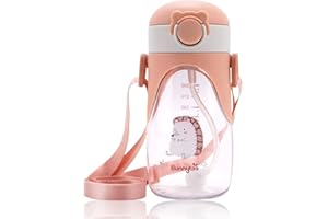 Bunnytoo Trainer Cup Drinking Cup, 400 ml Children's Drinking Bottle, Baby Drinking Cup, Leak-Proof, Durable and Hygienic, Suitable for Children and Babies, Suitable for Children and Babies, BPA-Free,