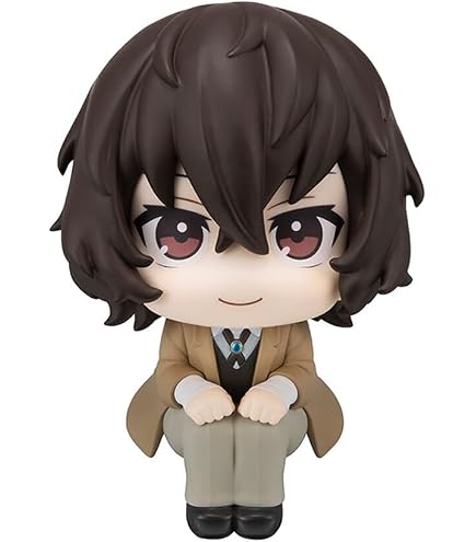 REOZIGN Bungo Stray Dogs Figure Statue, 10 cm / 3,9 pollici Dazai Osamu, Nakahara Chuuya Anime Q versione cambiabile Face Action Figure Collection ornamento modello regalo (Nakahara Chuuya